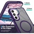 thumbnail image 2 of Samsung S24 Case[Compatible with Magsafe][Support Magnetic Car Mount] Anti-Slip Shockproof Protective Slim Fit Slim Matte for Women Girls Phone Case for Samsung Galaxy S24,6.2 inch,2024,Purple, 2 of 14