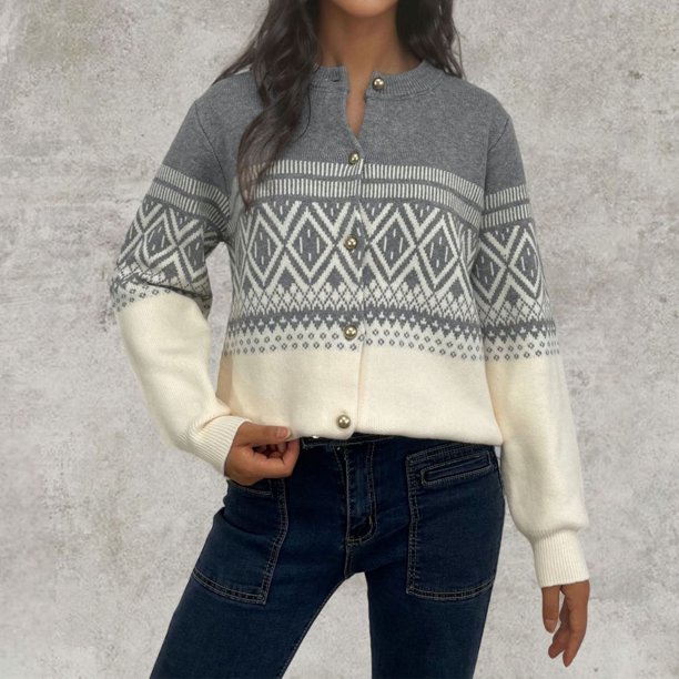 Chaqueta y abrigo informal de manga larga sin capucha para mujer, cárdigan con botones bordados a la moda de invierno, chaqueta de suéter de manga larga, abrigo para mujer