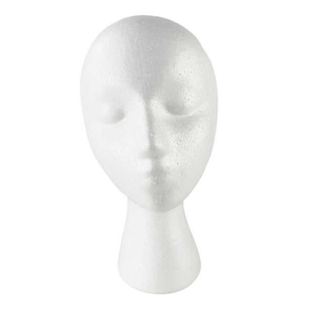 Cabeza de maniquí ligera, cabeza de maniquí, cabello, gafas, sombrero, exhibición, soporte para postizos A
