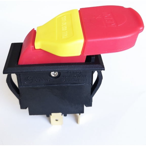 KEDU HY18 125V 4Pins Electromagnetic DPST On-Off Safety Key Pushbutton Switches