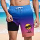 thumbnail image 5 of Pantalones Cortos Casuales para Hombre Imprimir con Bolsillos Pantalones de Playa de Cintura Elástica, Pantalones Cortos de Cintura Elástica para Hombre, 5 of 5
