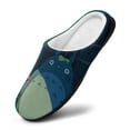 thumbnail image 3 of Totoro Mens Cozy Memory Foam Slippers Slip On Warm House Shoes Indoor/Outdoor Scuff, 3 of 8