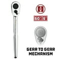 thumbnail image 3 of Powerbuilt 3/8 Inch Drive 60 Teeth Low-Profile Ratchet - 649975, 3 of 4