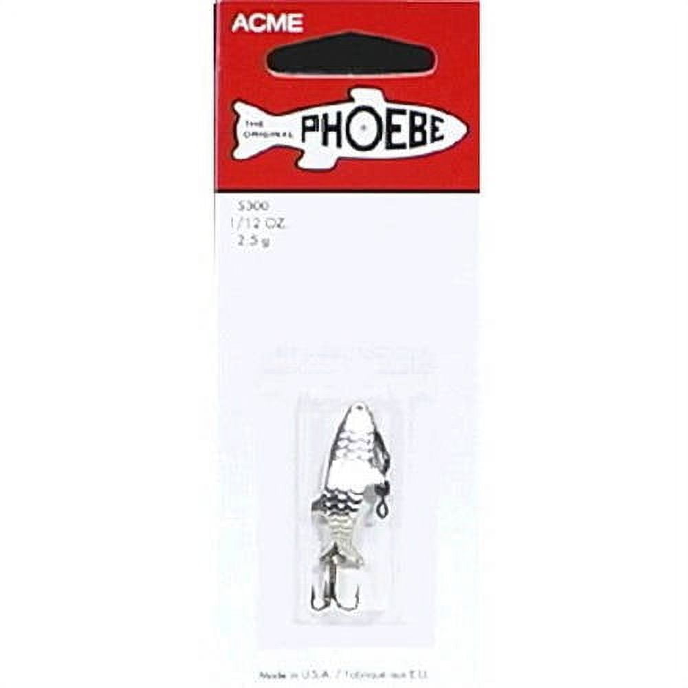 (2 pack) Acme Tackle Phoebe, Fishing Lure Spoon, 1/12 oz., Silver