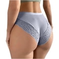 thumbnail image 4 of Bigersell Women Lace Thong Panties Lingerie G-String Low Waist Panties Underwear Lady Soft Breathable Comfort Panty Women’s Underpants Blue M, 4 of 7