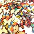 thumbnail image 6 of 100 Pieces DIY Mix Color Painted Retro Butterfly Button For Coat Pants Cap Decoration, 6 of 6