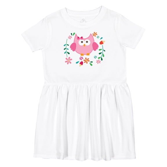 Inktastic Owl for Girls Girls Toddler Dress