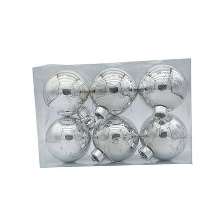 

Decor Store 1 Box Eye-catching Christmas Balls Pendant Anti-aging Plastic Festive Ambience Balls Pendants Party Supplies