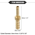 thumbnail image 3 of Unique Bargains Car Engine Hose Fitting Connect Reducer 6mm-4mm Straight Shape Hose Fitting Splicer Universal, 3 of 7