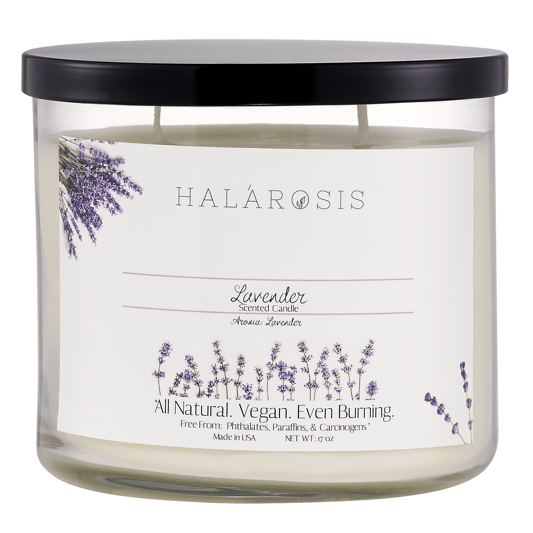 Lavender Handmade Soy Candle/ Container Candle/ Gift/ Strong Scent/ 8 oz.