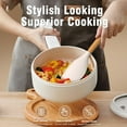 thumbnail image 4 of Kitchen Utensils Set, 24 Pcs Silicone Cooking Utensils Set with Holder, Non-Stick Silicone Cooking Kitchen Utensils with Wooden Handle Spatula Set, Spoons, Pasta Server, Dishwasher Safe (Khaki), 4 of 9