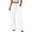 White, variant on Wide Leg Pants For Women Drawstring Waist Relaxed Fit Summer Casual Elegant Daily Flattering Comfort and Versatile Options for Various Settings
