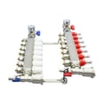 thumbnail image 5 of Techtongda 1/2" PEX Radiant Floor Heating Manifold Set Water Separator with Flow Meters 2-12 Loop(7-Branch), 5 of 16