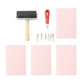 thumbnail image 2 of Rubber Carving Block, Wooden Roller  Making Kit with Cutter Tools for Crafts, 2 of 8