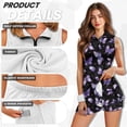 thumbnail image 5 of Garronmavis Women's Golf Outfits Size S 2 Piece Set Tennis Outfits Inner Shorts Active Dress Sport Activewear Womens Animal Golf Dress, Purple Butterflys, 5 of 7