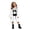 White, variant on REDARER Kids Halloween Ghost Hooded Costume Dress with Ghost Print Chain Decor Jagged Hem Long Bell Sleeve for Trick or Treat Cosplay Party School Dress‑Up Outfit,7-8 Years