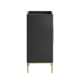 thumbnail image 3 of Modway Awaken 18" Solid Wood and MDF Bathroom Vanity Cabinet in Black, 3 of 9