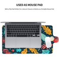thumbnail image 3 of Pobuds Leather Laptop Sleeve, Padded Case, Thin Portable, Versatile Bag - Compatible with 13 inch laptops or MacBook Air Pro 13 inch 2016 or later - Horizontal, Christmas Hat Pattern (1), 3 of 5