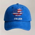thumbnail image 7 of Unisex Adult 250 Anniversary USA Hat America 250th Anniversary Hat 250th Birthday Freedom Hats 1776-2026 250th Anniversary Hat for Women Men Z02 Blue, One Size, 7 of 7