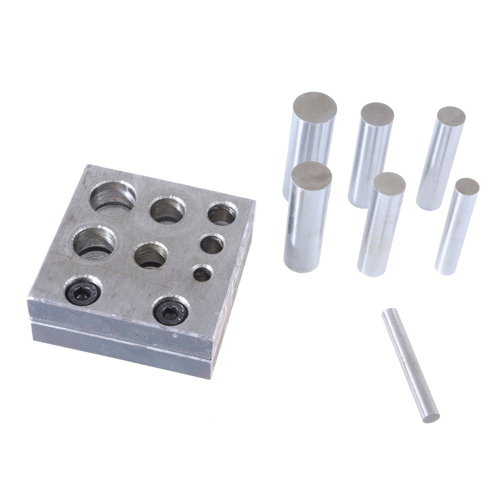 NEXAVKPR Professional Metal Hole Puncher with Adjustable Positions Jewelers Disc Cutter Punch Set Metal Circles Round Mold