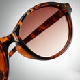 thumbnail image 3 of sususu Retro Oval Sunglasses for Women Vintage 90s Y2K Trendy Designer Sun Glasses Brown1, 3 of 7