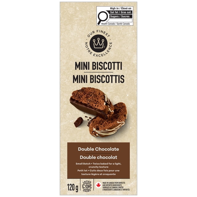 Mini biscottis Double chocolat Notre Excellence