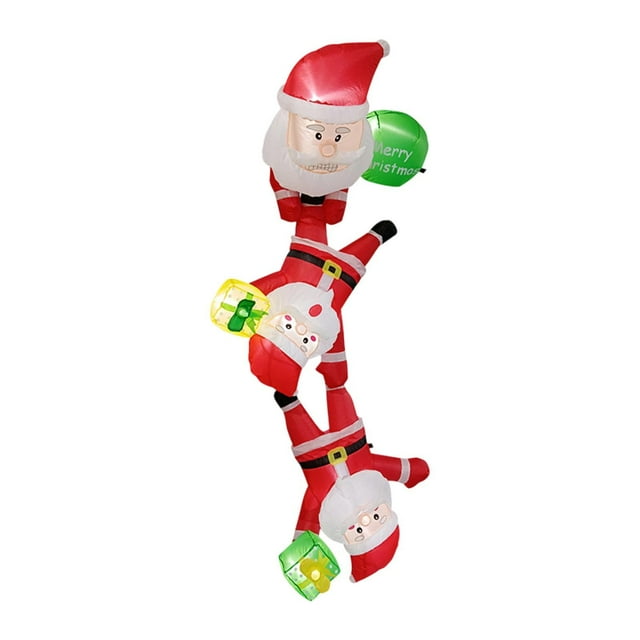 Inflables navideños de escalada de Papá , accesorios para fotos, 8 pies, novedosos, creativos, decoración navideña para exteriores e interiores.