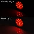 thumbnail image 5 of Anzio Smoke Lens 4" Round 12 LED Red Round Brake Stop Tail Light Cargo Semi Trailer Container Tractor Truck Bus (8pcs), 5 of 6