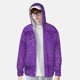 thumbnail image 2 of Balery Glitter Purple Sudadera ligera de manga larga con capucha y protección solar UPF 50+ para hombre y mujer, ideal para pesca y running-XX-Large, 2 of 7