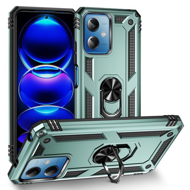 Funda de teléfono para Xiaomi Poco X5 5G y Redmi Note 12 5G (Global) de Uso Rudo Shockproof + Cristal 9D