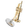 thumbnail image 4 of Exquisite Trumpet Model Copper Trumpet Statue Miniature Trumpet Model Metal Trumpet Decor Photography Prop Mini Classical Musical Instrument, 4 of 9