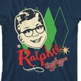 thumbnail image 2 of A Christmas Tee Ralphie Diamond Portrait Art Crew Neck Short Sleeve Navy Blue Boy's T-shirt-XL, 2 of 3