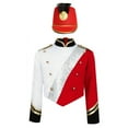 thumbnail image 3 of Aislor Boys Parade Jacket Royal Guard Long Sleeve Marching Band Outfits with Drummer Hat Red 6, 3 of 7
