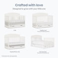 thumbnail image 6 of Dream On Me Storybrooke 5 in 1 Convertible Crib with Under Drawer, Cannoli Cream, 6 of 7