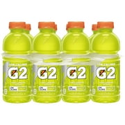 Gatorade G2 Thirst Quencher Lower Sugar Sports Drink, Lemon Lime, 20 oz Bottles, 8 Count