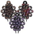 thumbnail image 1 of Shisuyan 3pcs French Hair Clips Rhinestone Hair Barrettes Curved Duck Billed Hair Clips for Thick Hair, 1 of 8