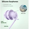 thumbnail image 2 of Sleeping Earbuds Auriculares intraurales con cable de silicona morada, 2 of 6