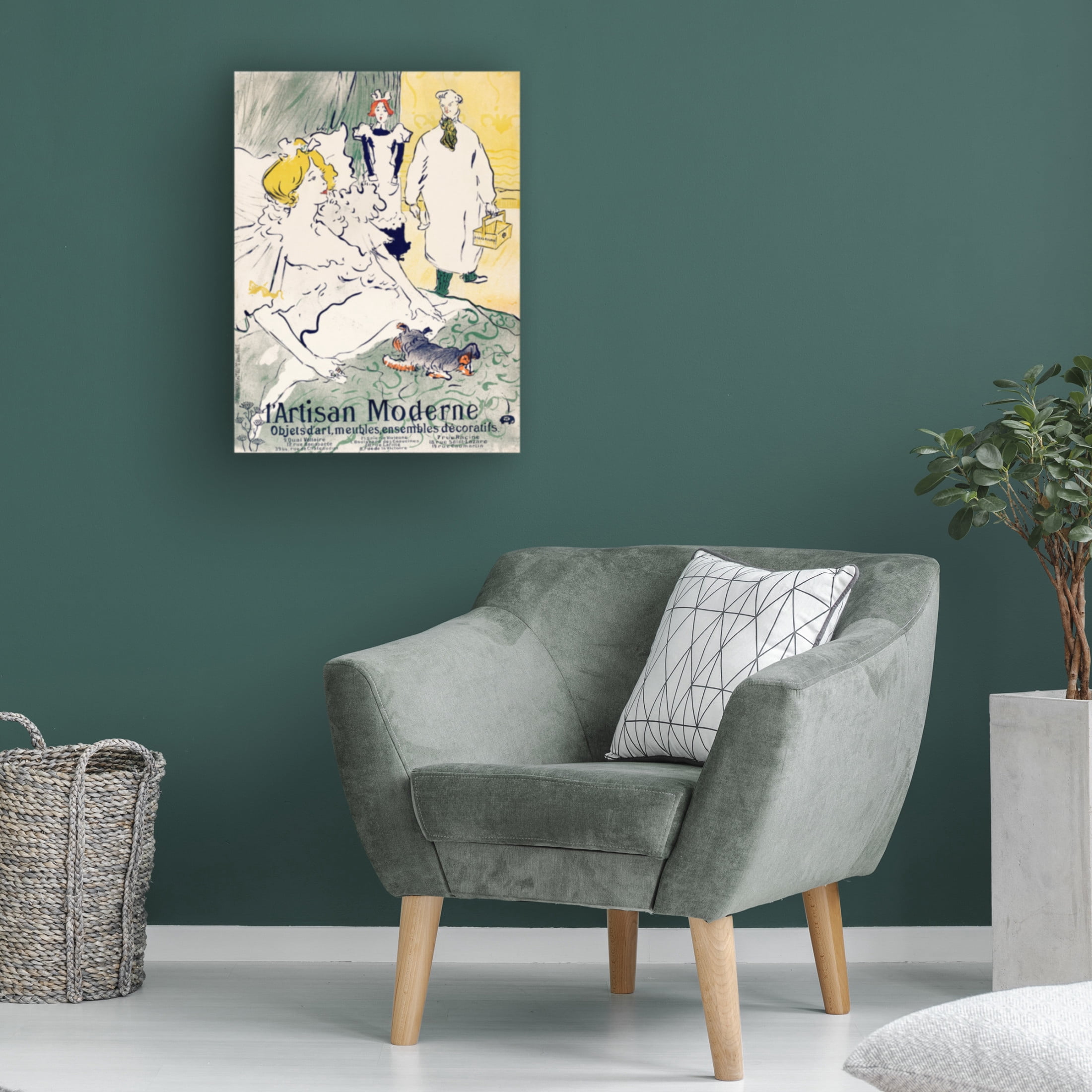 Trademark Fine Art Pictufy   L'artisan Moderne 1896 Canvas Wall Art