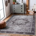 thumbnail image 4 of Boutique Rugs Kyan Traditional Runner Rug - Machine Washable - Gray, Black, Peach - 2'7" x 18' Runner, 4 of 15