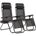 thumbnail image 1 of 2 Silla Camastro Plegable Gravedad 0 Reclinable Exteriores negro, 1 of 10