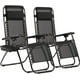 thumbnail image 1 of 2 Silla Camastro Plegable Gravedad 0 Reclinable Exteriores negro, 1 of 9