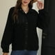 thumbnail image 5 of Chaquetas Para Mujer Prendas de Abrigo Color Sólido Botón Recreativo Manga Larga Solapa Abrigo Tops Odeerbi  ODB132320, 5 of 8