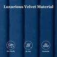 thumbnail image 6 of Amolife Full Size Upholstered Platform Bed Frame with Adjustable Velvet Headboard, Dark Blue, 6 of 10