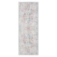 thumbnail image 2 of World Rug Gallery Bohemian Transitional Machine Washable 2'6"x10' Rust Runner Rug, 2 of 9