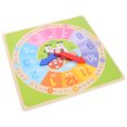 thumbnail image 5 of Wooden Teaching Clock Math Learning Teaching Clock Learning Time Clock Toy, 5 of 5