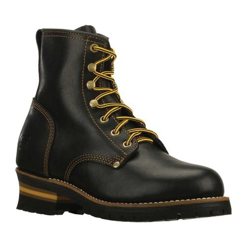 mens leather lace up work boots