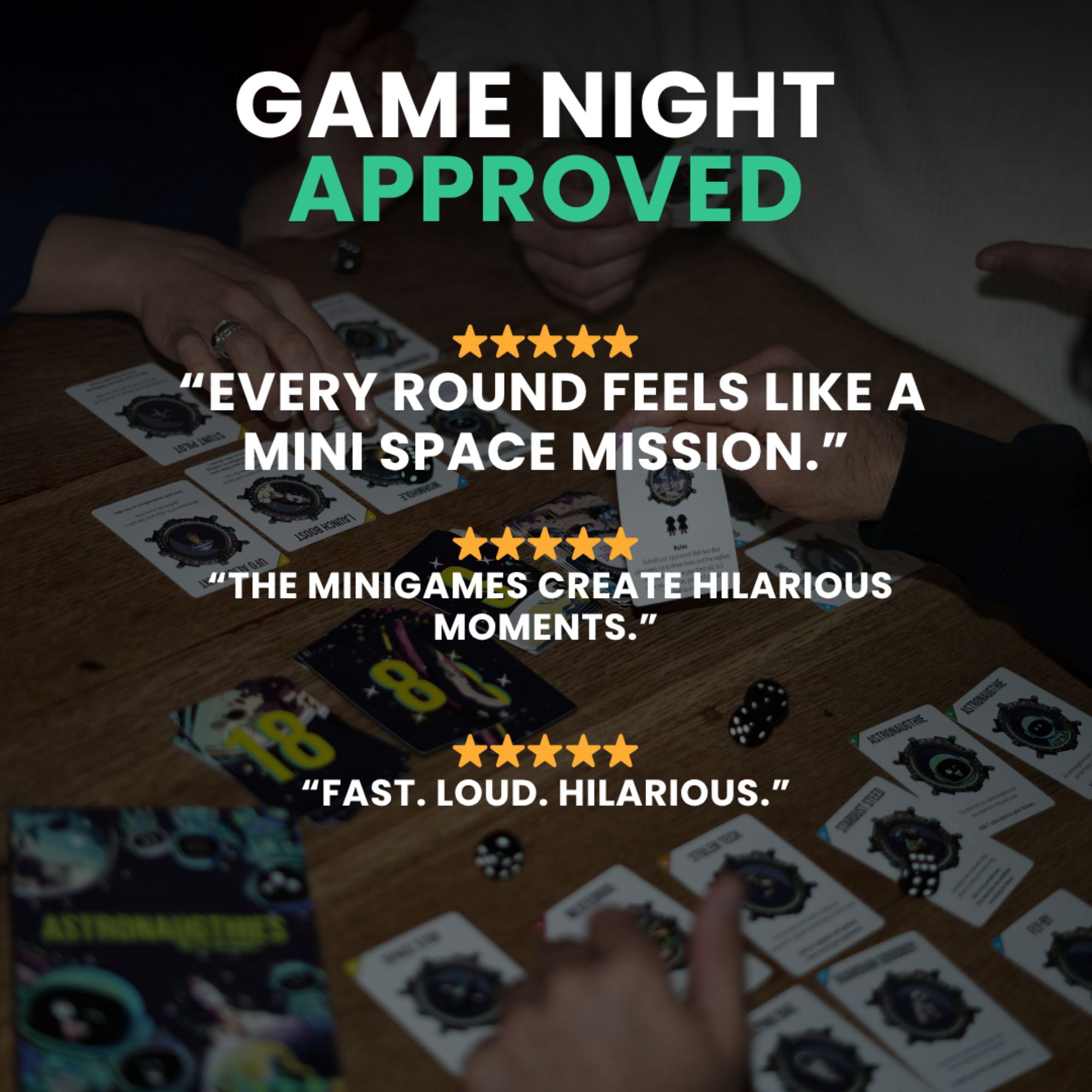 Astronaughties: Family Dice Game for Ages 7+, Exciting Space Adventure from Asmodee