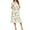White_Pineapple, variant on Avidlove Women Snap Front Dusters Housecoat Cotton Long Nightgown Short Sleeve House Robe Dress with Pockets