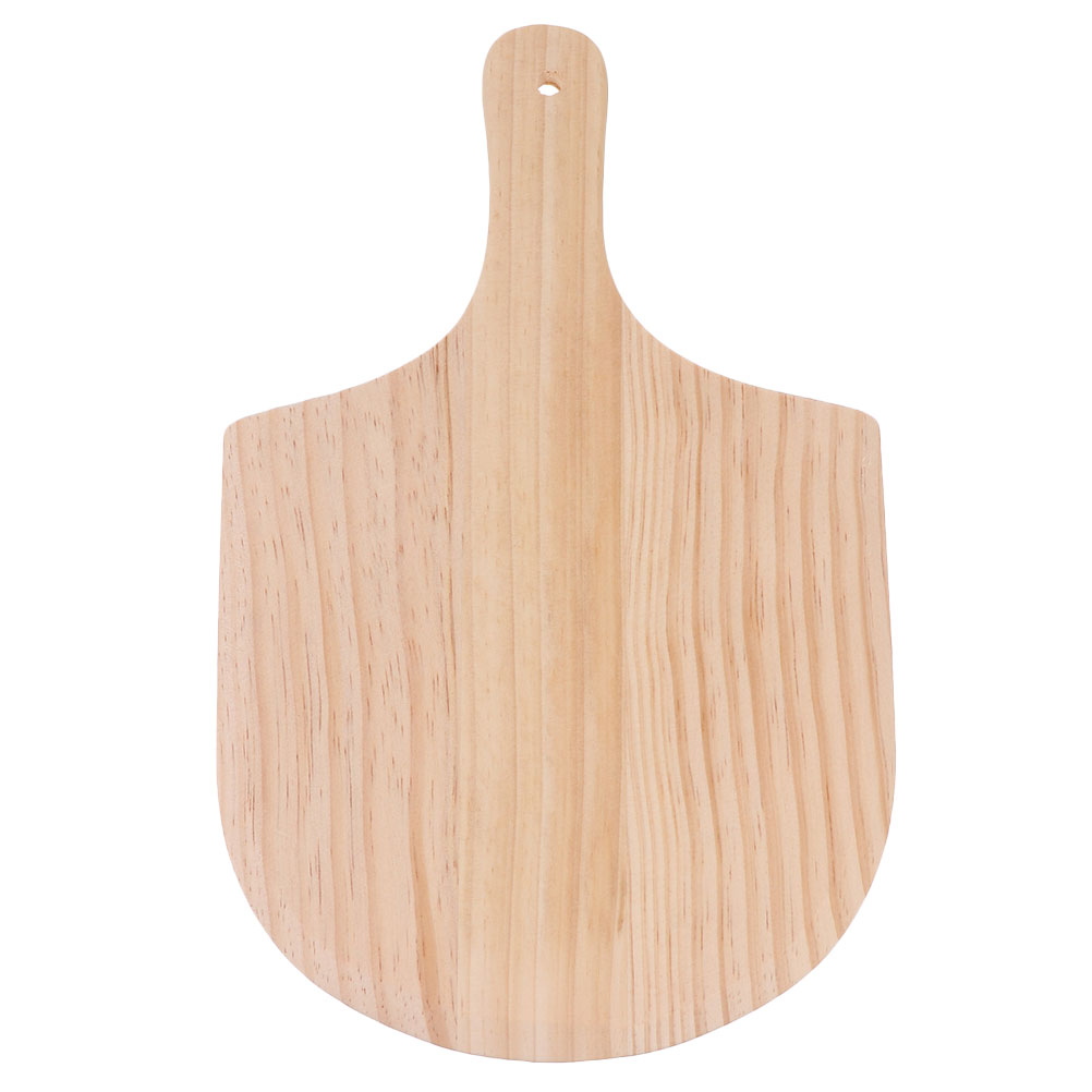 Eppicotispai Long Wooden Pizza Peel – Oblong Birchwood Paddle, Serving & Cutting Board (23x38 Cm)