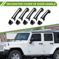 thumbnail image 2 of Cubierta de Manija de Puerta Negra Unique Bargains para Jeep Wrangler JL JLU 2018-2022 Juego de Cubierta de Manija de Puerta Decoración Exterior Trim ABS 1 Juego, 2 of 6